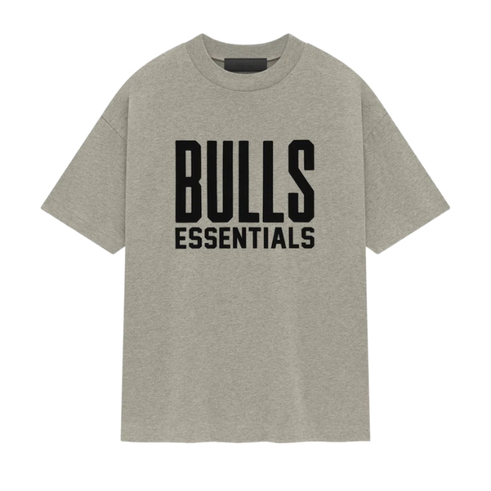 Bulls Essentials Schwarzes Logo-T-Shirt