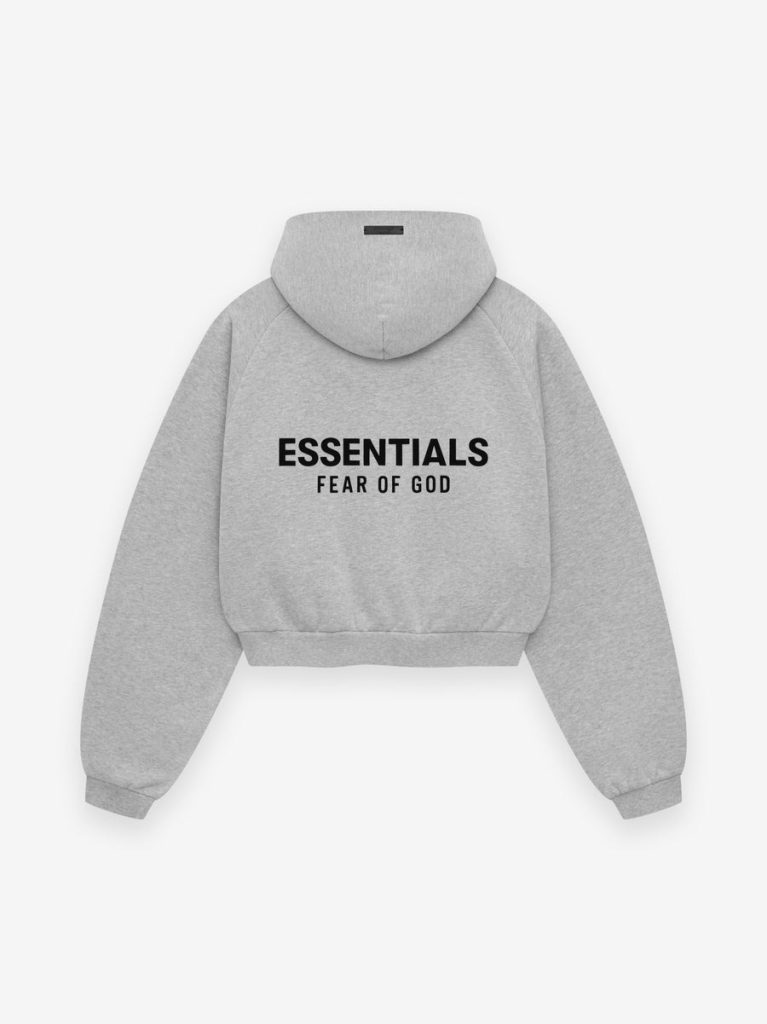 Essentials Damen Fleece-Kurz-Hoodie