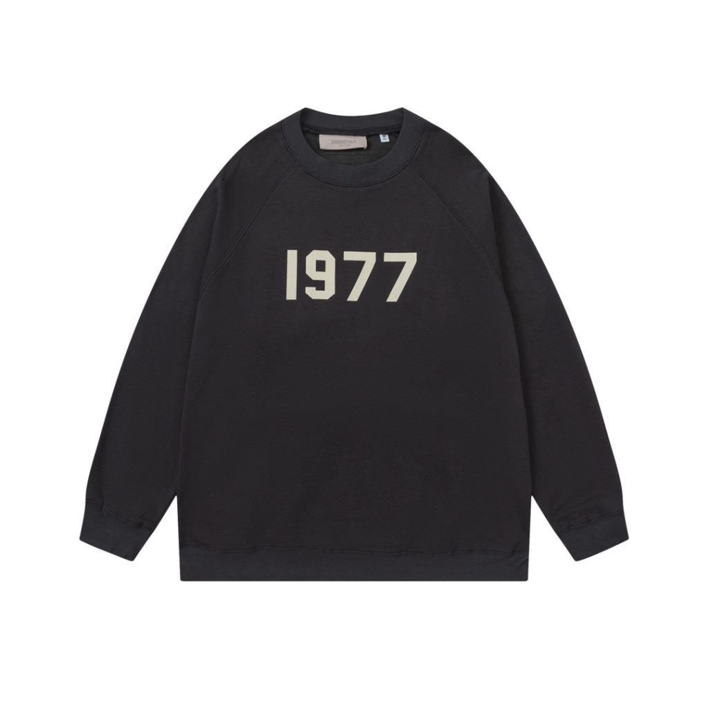 Essentials Fear of God 1977 Schwarzes Sweatshirt