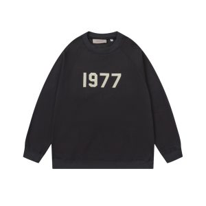 Essentials Fear of God 1977 Schwarzes Sweatshirt