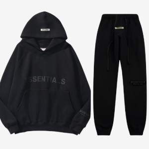 Essentials Fear of God Schwarzer Oversized Trainingsanzug