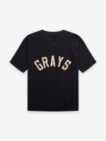 Fear Of God Greys Henley T-shirt – Schwarz