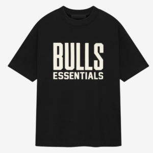 Schwarzes Essentials Bulls T-Shirt