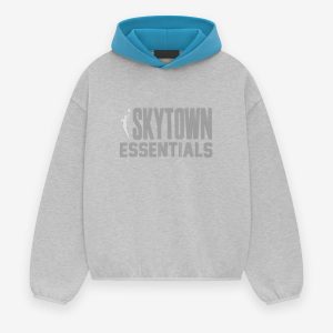 Essentials Sky Hoodie Helles Heather