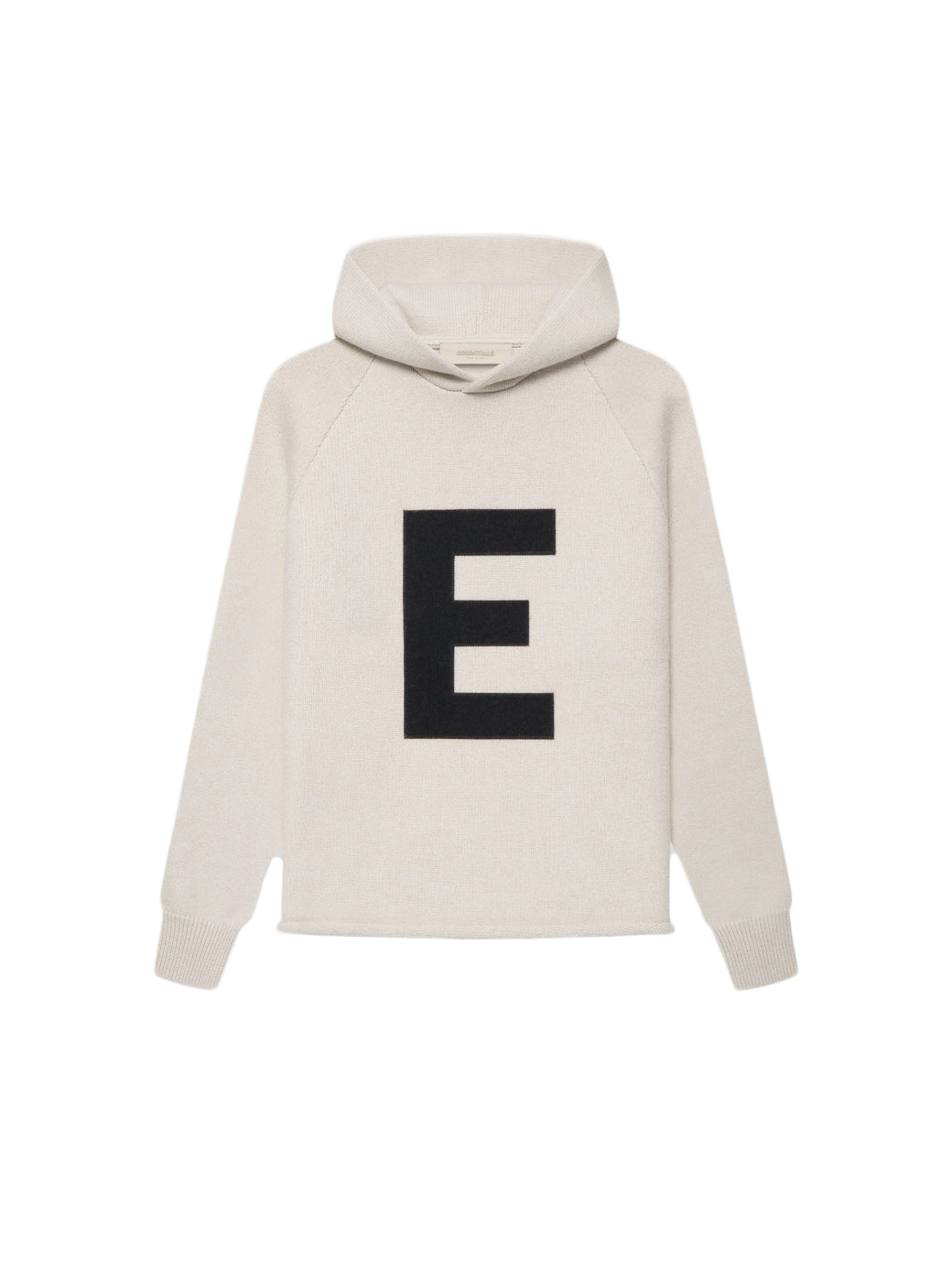 Fear Of God Essentials Kinder Big E Strick-Kapuzenpullover Weizen Fear Of God Essentials Kinder Big E Strick-Kapuzenpullover Weizen