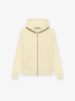 Essentials FW22 Kinder-Kapuzenpullover mit durchgehendem Reißverschluss in Kanariengelb