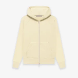 Essentials FW22 Kinder-Kapuzenpullover mit durchgehendem Reißverschluss in Kanariengelb