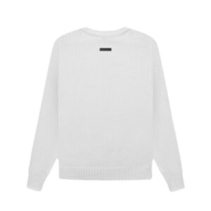 Essentials Overlaped White Sweater