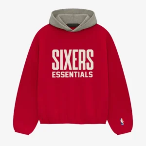 Essentials Sixers Pullover – Roter Hoodie