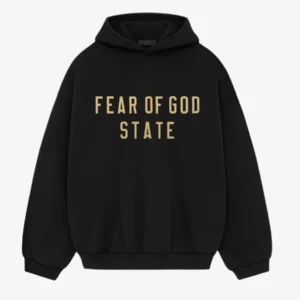 FOG Fleece-Pullover mit Logo – Schwarzer Hoodie