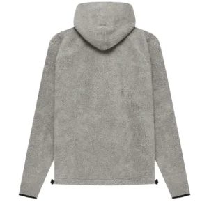 Fear Of God Essentials Polar Fleece Half Zip Hoodie Oatmeal Dark