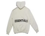 Fear of God Essentials Grafik-Pullover-Hoodie in Creme