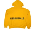 Fear of God Essentials Grafik-Pullover, gelber Hoodie